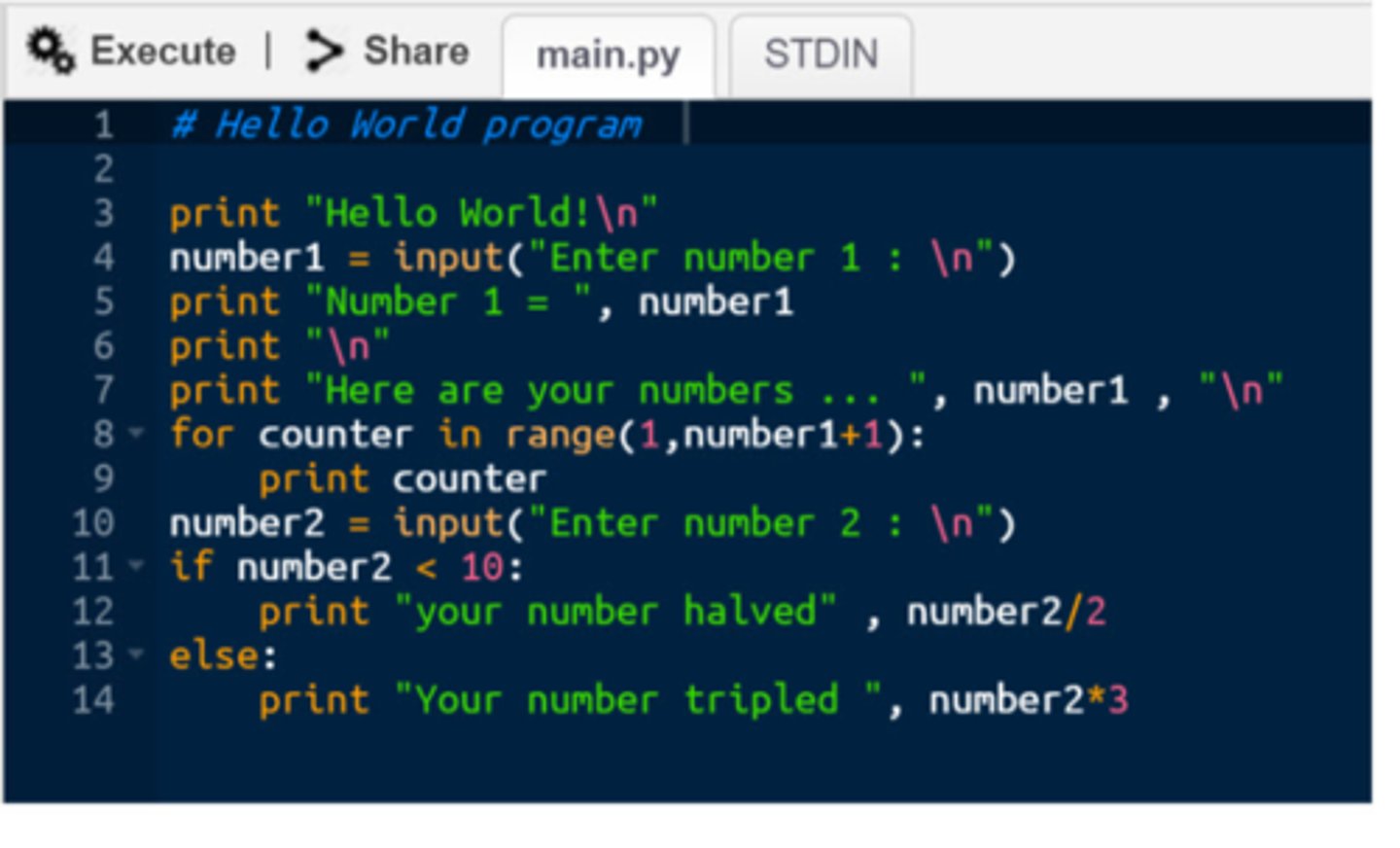 <p>Repeated execution of code until a condition is met.</p>