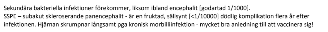 <p>Aleksandr, <strong>3 år</strong>, flykting från Ukraina, har <strong>hög feber</strong>, <strong>makulopapulöst utslag</strong> över hela kroppen, <strong>torrhosta</strong> och <strong>irriterade ögon</strong> efter en förkylning.</p><p class="ds-markdown-paragraph"><strong>Troligaste diagnosen:</strong><br><span data-name="check_mark_button" data-type="emoji">✅</span> <strong>Morbilli (mässling)</strong></p>