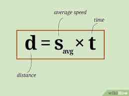 <p>Distance= Speed x Time</p>