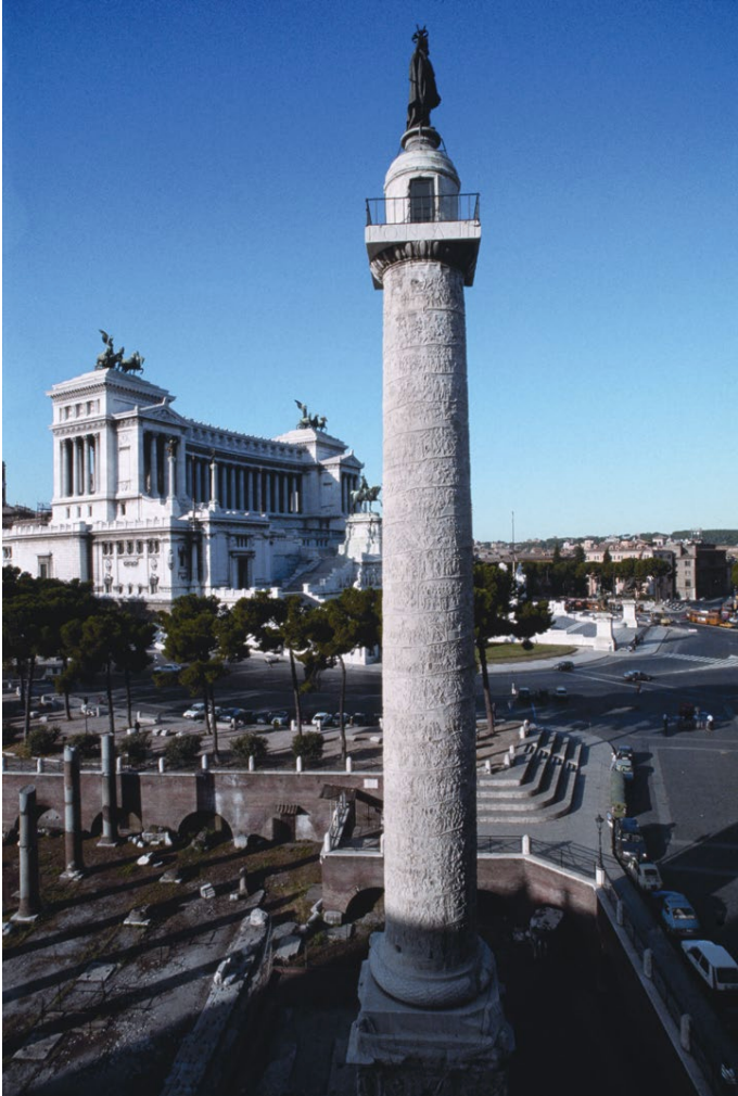 <p><span style="background-color: transparent;"><strong>Forum of Trajan. Rome, Italy. Apollodorus of Damascus. Forum and markets: 106–112 C.E.; column completed 113 C.E. Brick and concrete (architecture); marble (column).</strong></span></p>