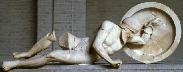 <p>Dying Warrior from West Pediment of Temple of Aphaia</p>