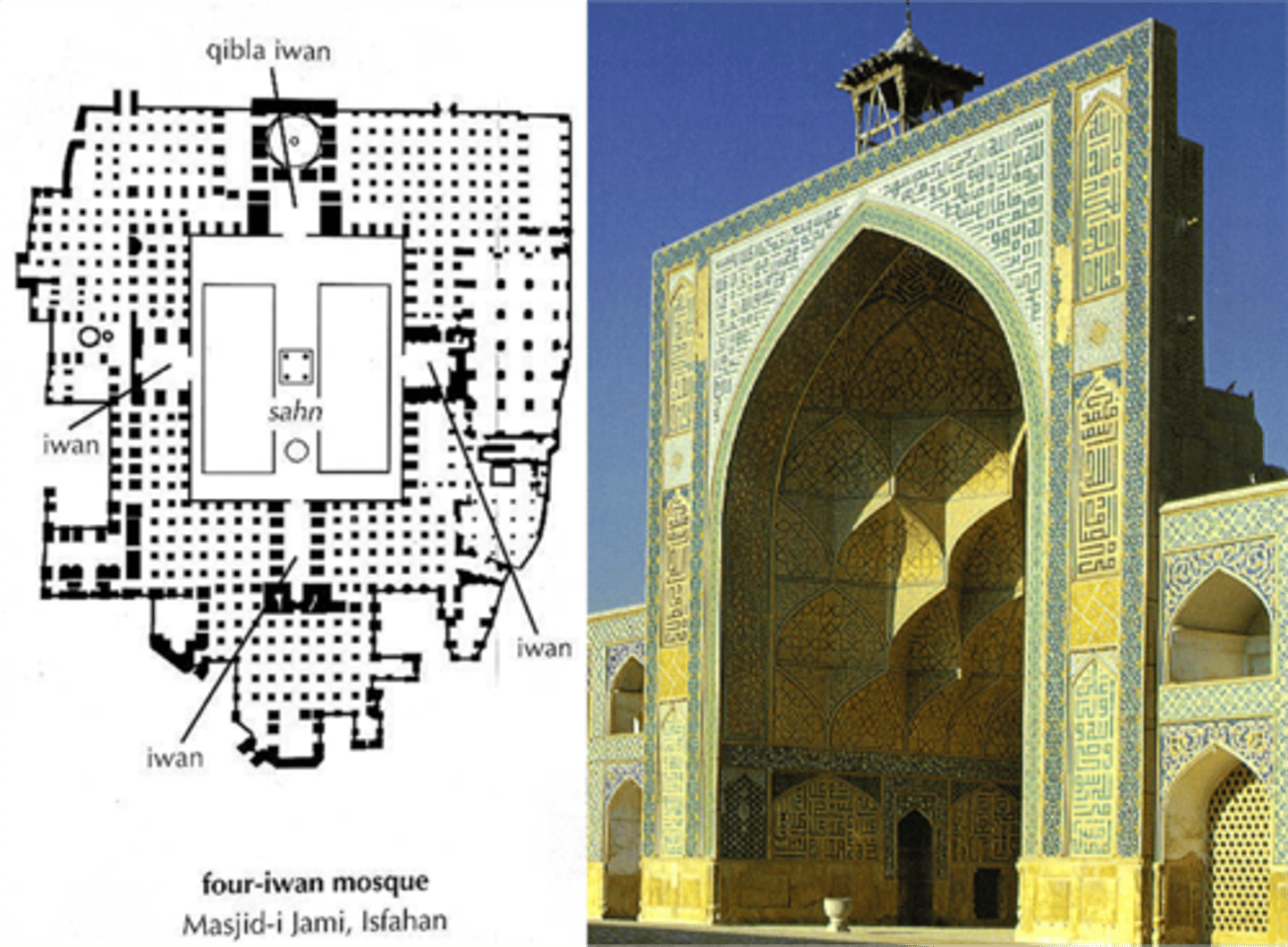 <p>The largest mosque ever built. Has a cone shaped minaret encircled by n spiral outer ramp. (Iran)</p>
