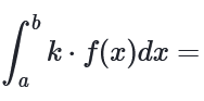 <h2 collapsed="false">Integral Properties: Constant Multiple </h2><p>a∫b [k * f(x)] dx = ?</p>