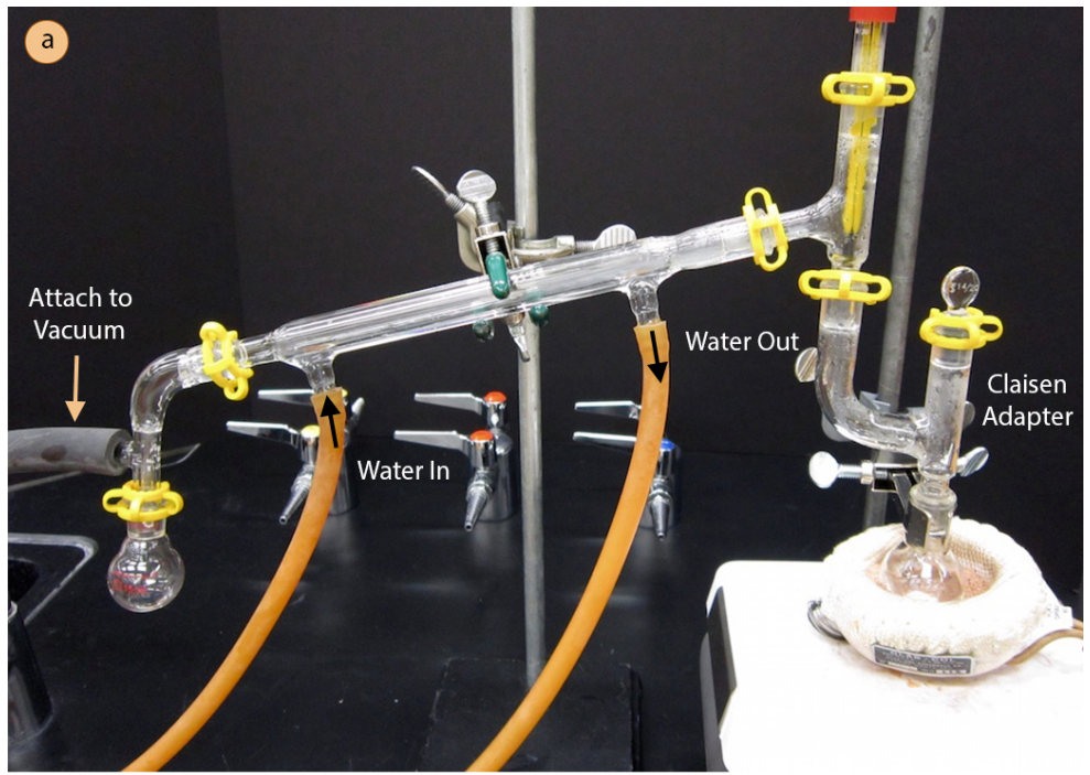 <p>A technique used to purify Ethyl 2-naphthyl ether by distilling it at reduced pressure to lower the boiling point.</p>