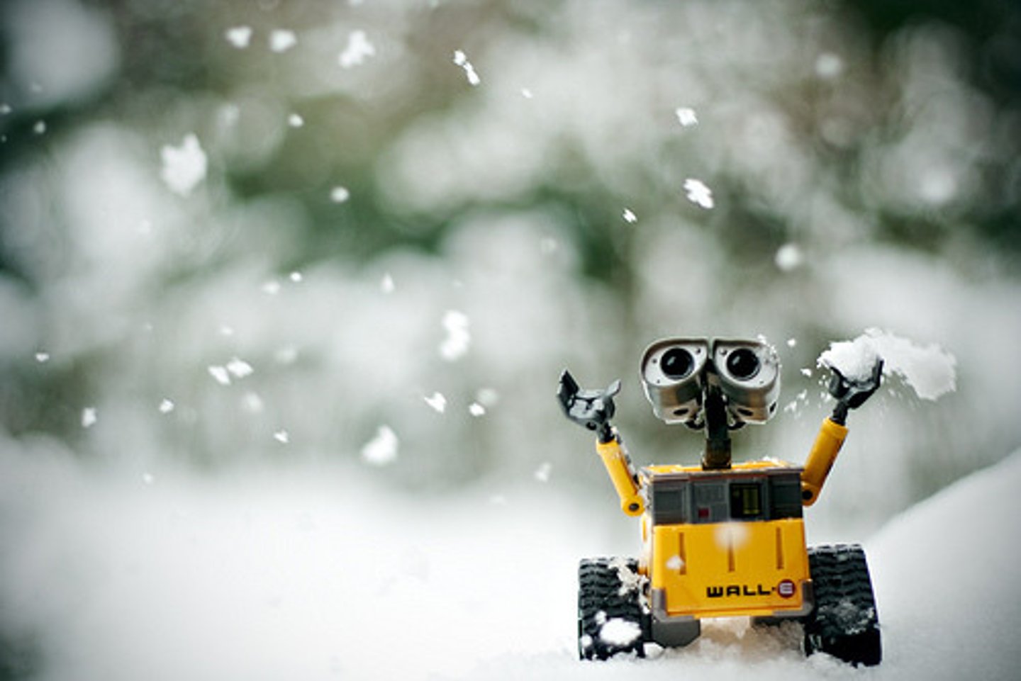 <p>It's snowing</p>