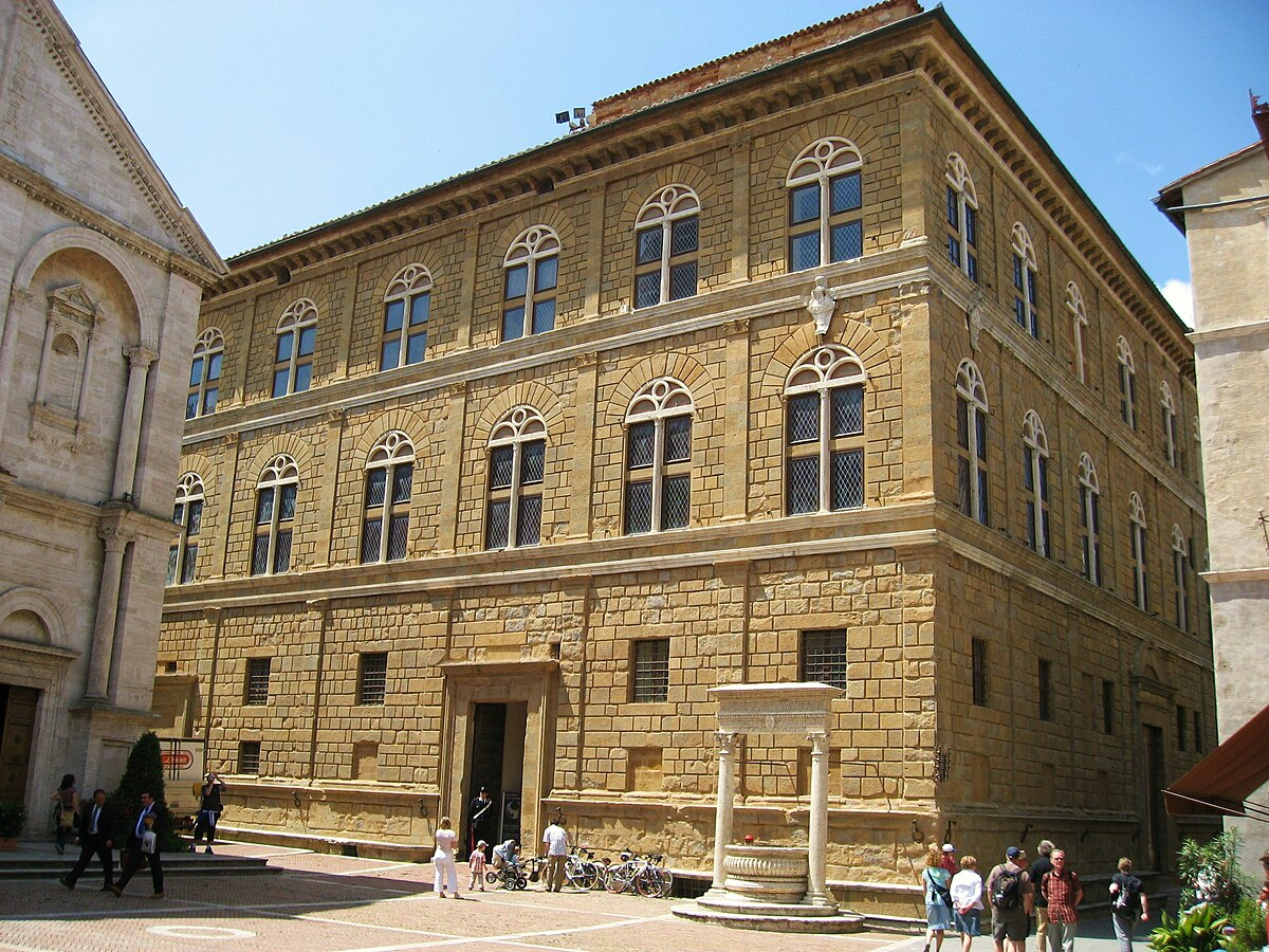 <p>Pienza, Italy </p><p>Bernardo Rossellino </p><p>1459 ff.</p>