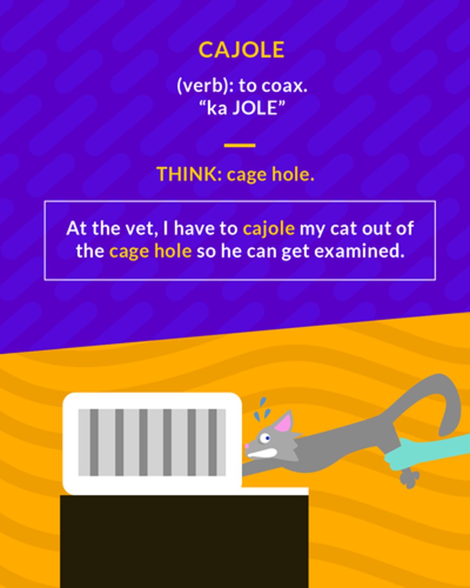 <p>(v.) to coax, persuade through flattery or artifice; to deceive with soothing thoughts or false promises</p>