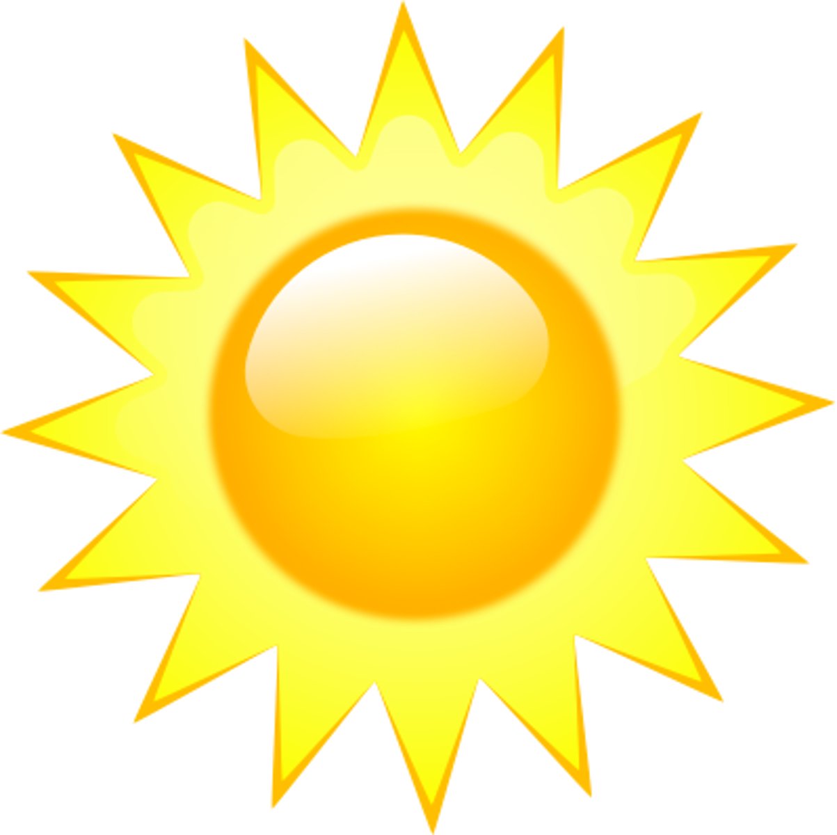 <p>it's sunny</p>