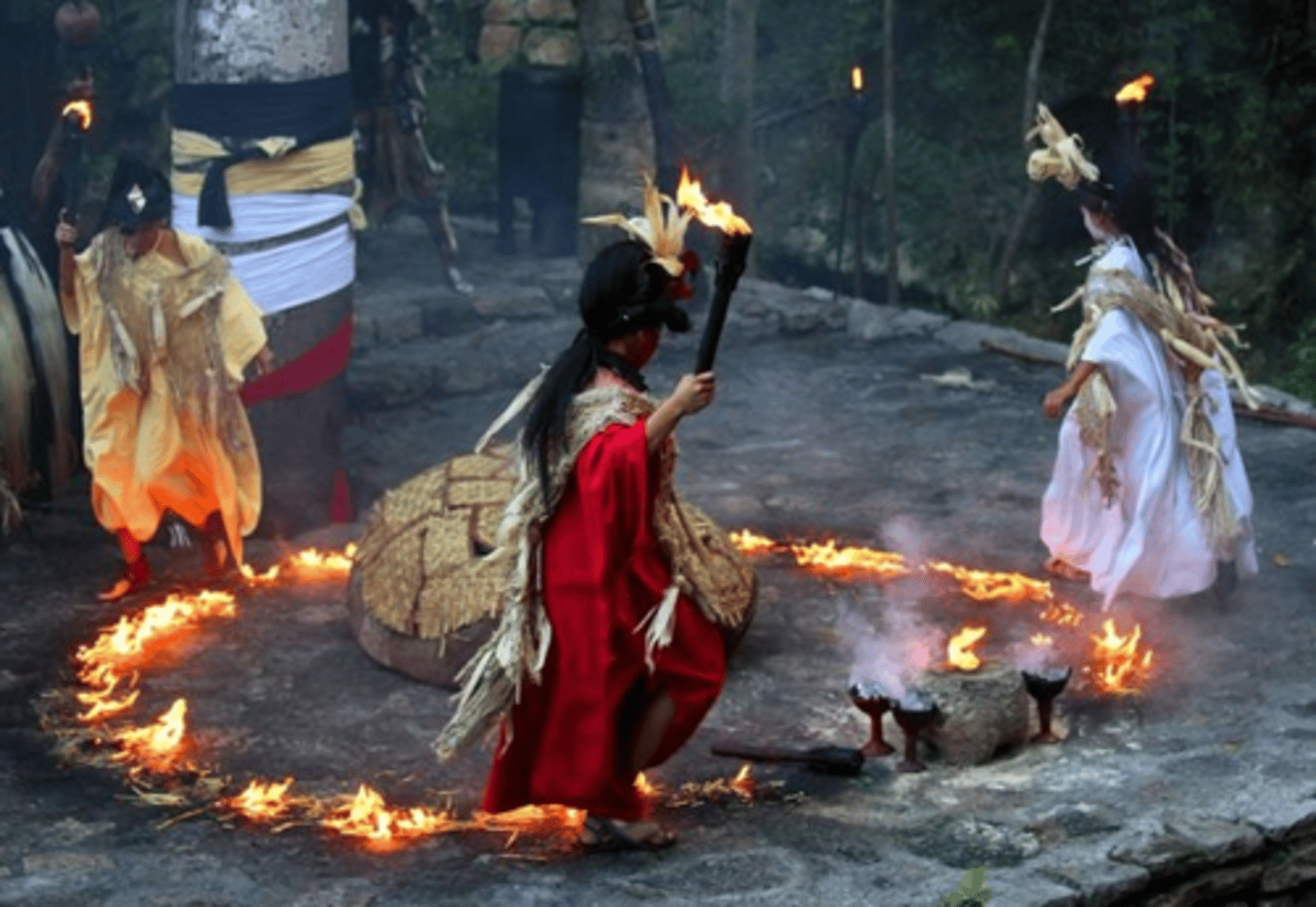 <p>a set of actions used as part of a ceremony (nghi lễ, trình tự hành lễ). Example: Lighting candles is a part of their daily ritual.</p>