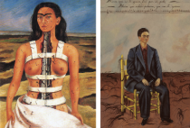 <p>Frida Kahlo, <span><em>The Broken Column </em>&amp;<em> Self Portrait with Cropped Hair</em></span></p>