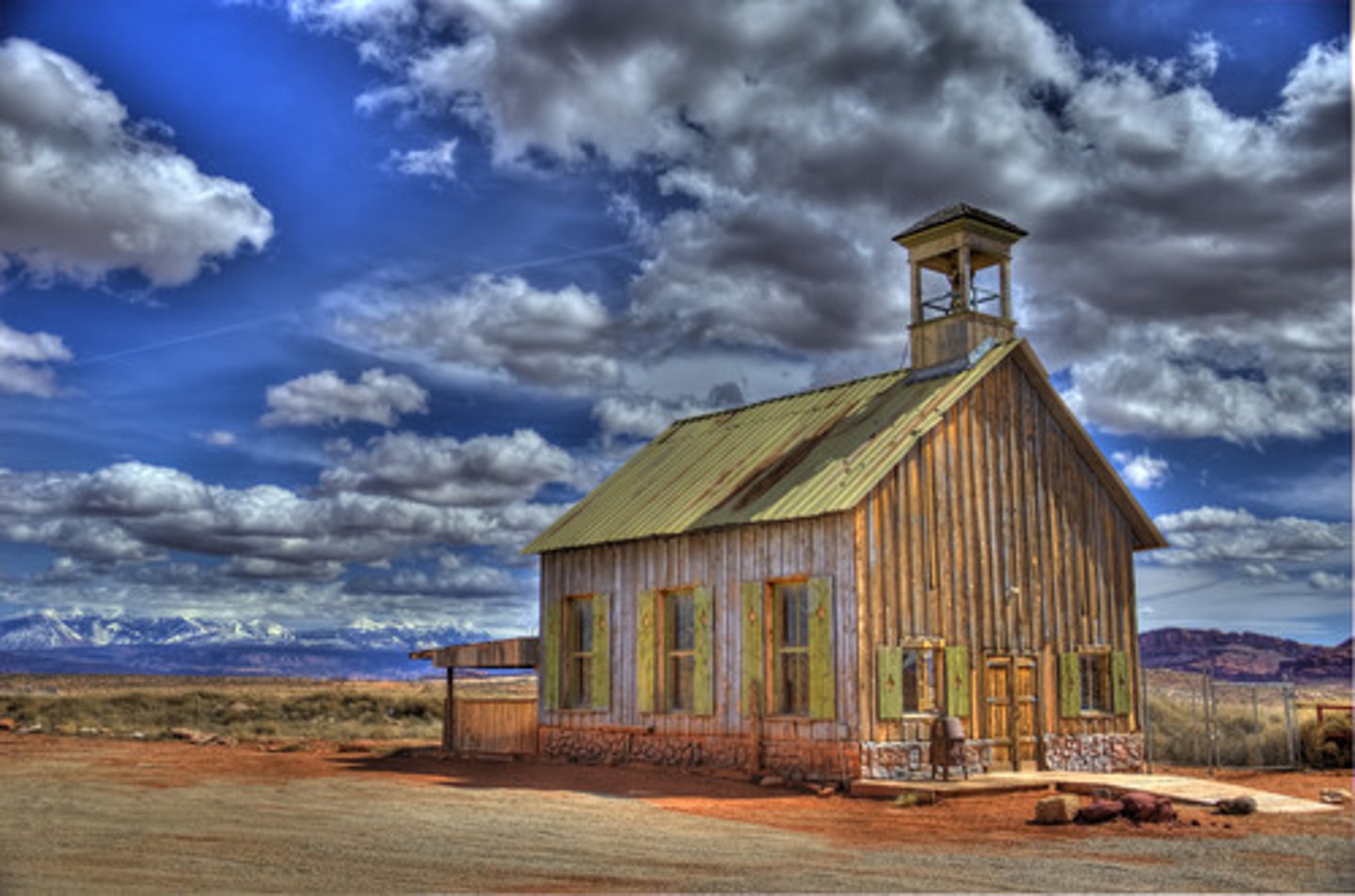 <p>Students of all ages were taught in a one room school with a coal burning stove.</p>