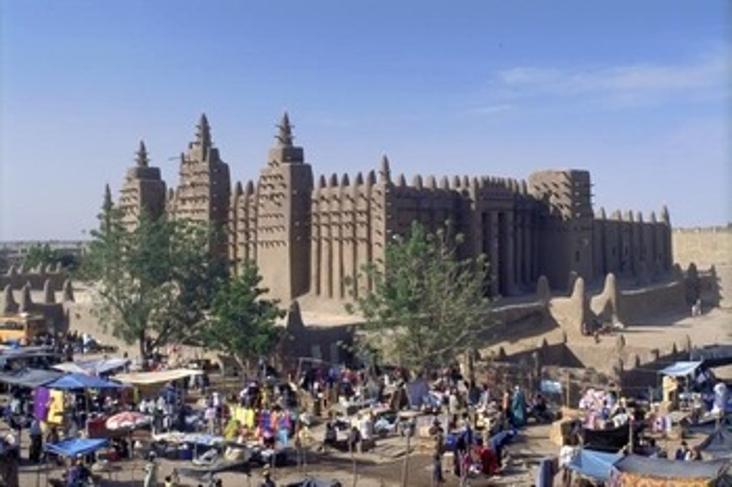 <p>Great Mosque of Djenné</p><p>Mali. Founded c. 1200 C.E.; rebuilt 1906-1907. Adobe.</p>