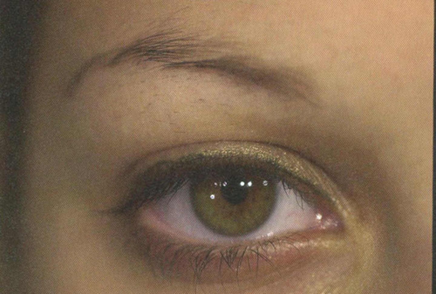 <p>magnifies a small part (eye, object)</p>