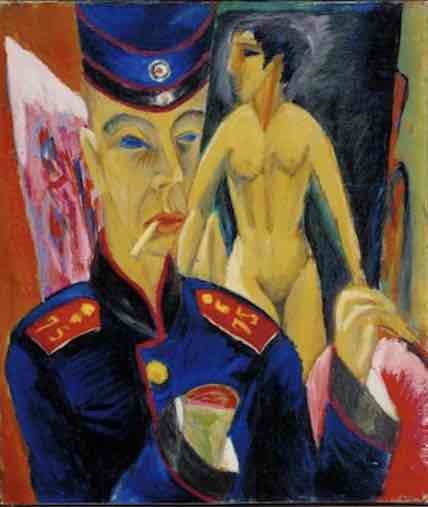 <p>ernst ludwig kirchner, 1915 CE, oil on canvas</p>