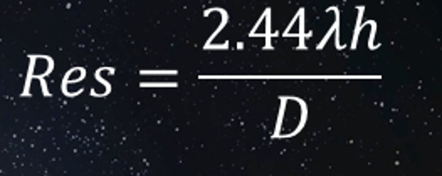 <p>The size of the smallest object that can be identified in an image</p>