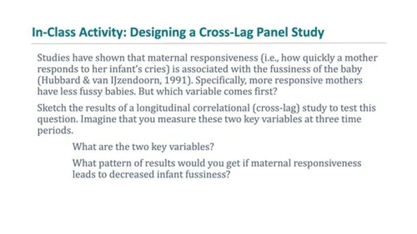 <p>It establishes the order of events to support causal claims.</p>
