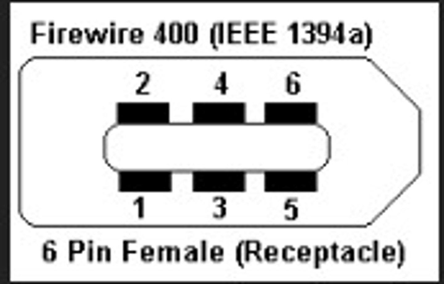 <p>Firewire 400, 6 pins, 400Mbps</p>