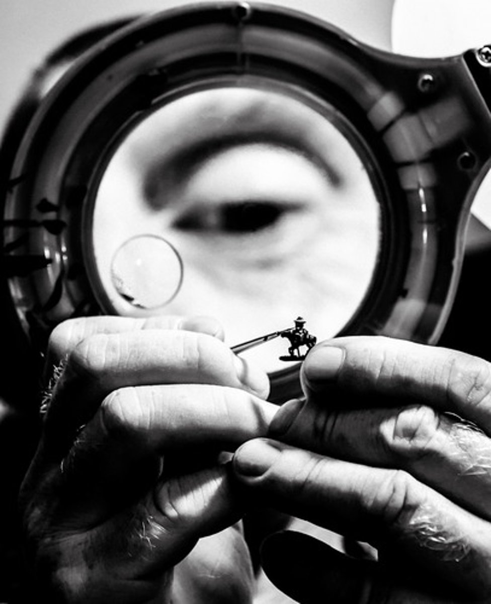 <p>showing great attention to detail; very careful and precise</p>