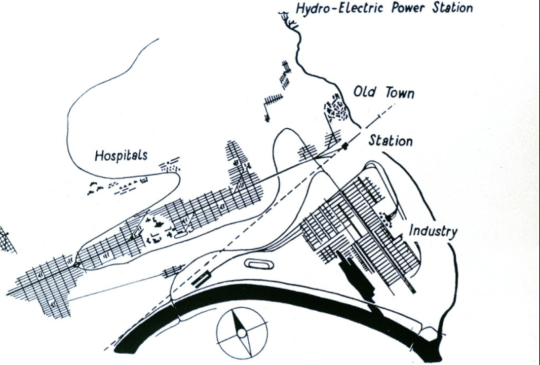 <p>Tony Garnier, Factory, view of furnaces, Industrial City (Cité Industrielle) 1917</p>