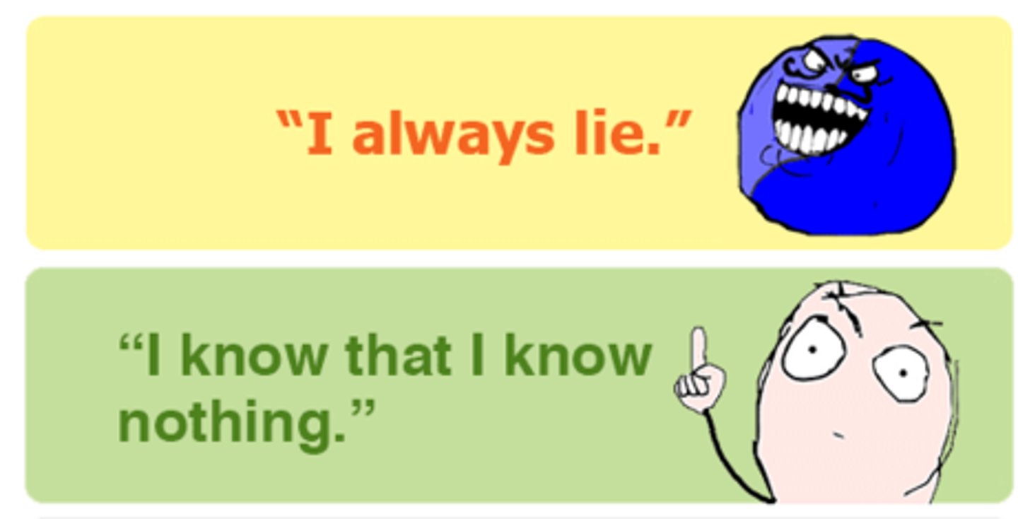 <p>A statement or proposition that seems self-contradictory or absurd but in reality expresses a possible truth.</p>