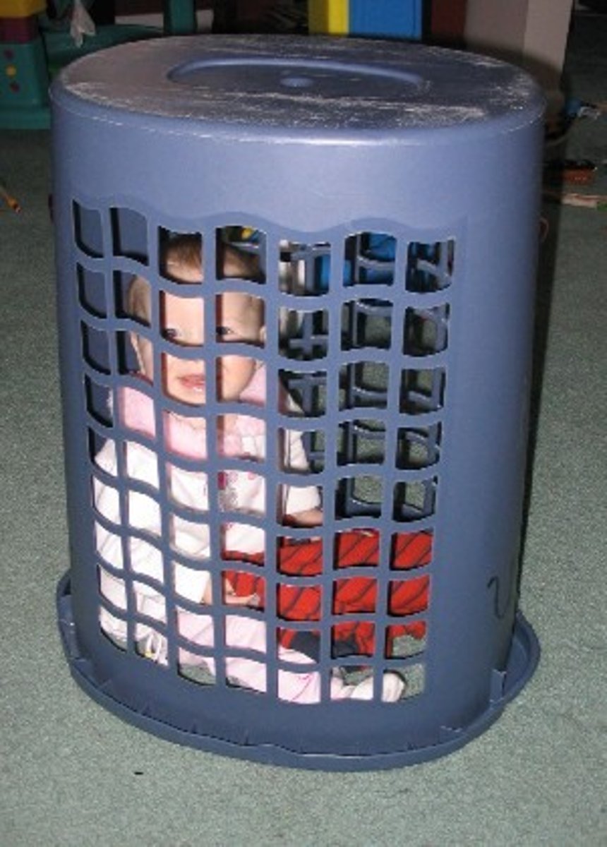 <p>1. hinder or impede the movement or progress of.</p><p>2. a basket with a carrying handle and a hinged lid, used for food, cutlery, and plates on a picnic.</p>
