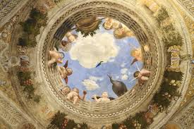 <p>A technique that creates the optical illusion that painted objects exist in three dimensions.</p><p></p><p>Andrea Mantegna’s <em>Camera degli Sposi</em>, especially the painted ceiling opening to the sky.</p>