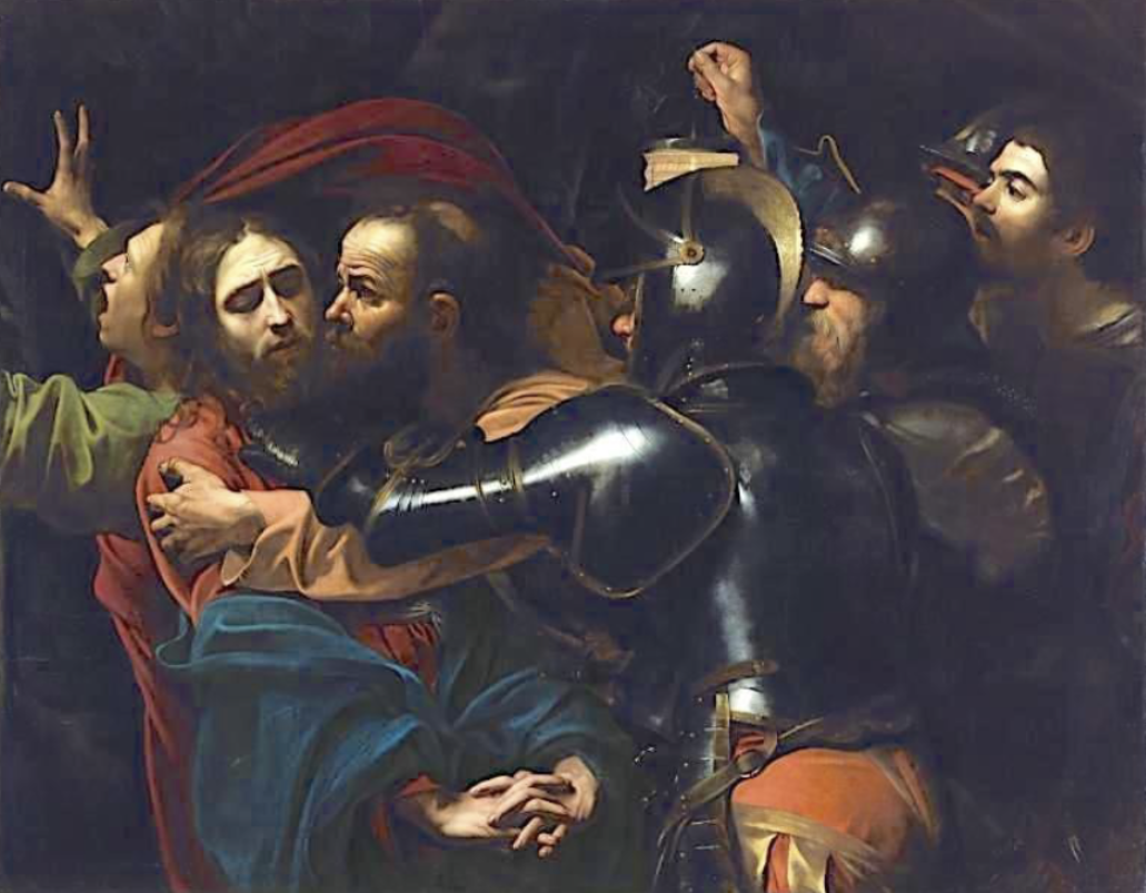 <p>Caravaggio (Italy), The Taking of Christ, 1602. National Gallery of Ireland</p>
