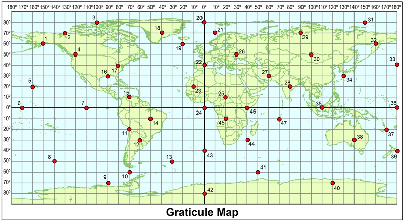 <p><span style="font-size: inherit; font-family: inherit">Using the map, what are the coordinates of point 14? </span></p>