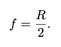 <p>the distance from the vertex to the focal point</p>