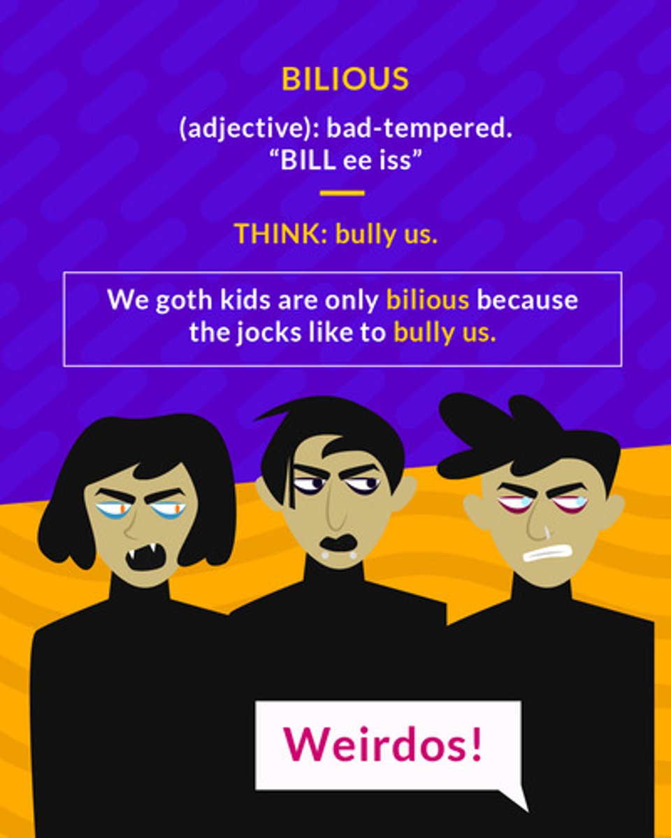 <p>(adj.) bad tempered</p>