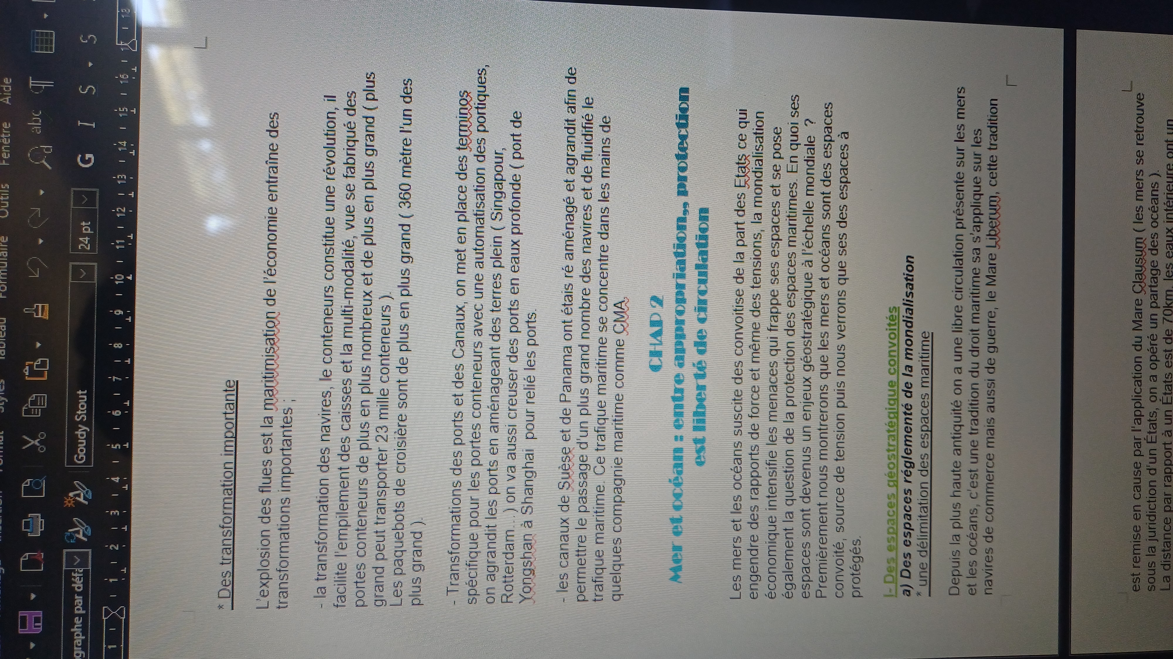 <p>Merci et océan : entre appropriation, protection est liberté de circulation, chapitre 2, partie 1</p>