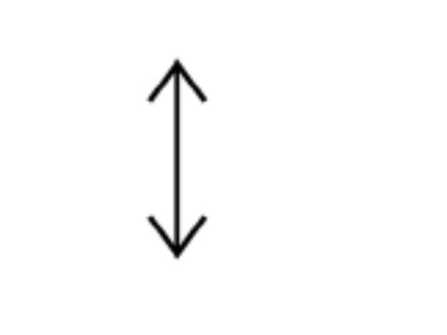 <p>A line with two arrows pointing outwards</p>