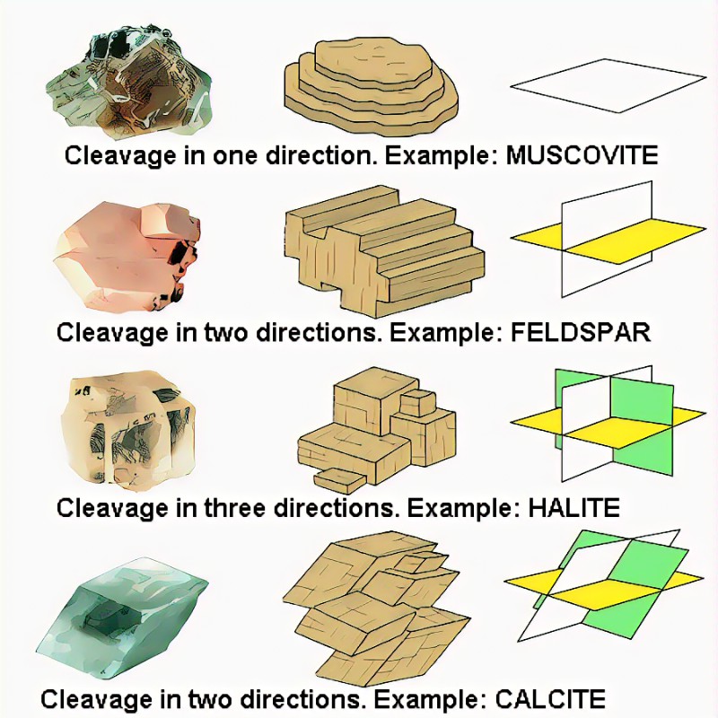 <p>Are cleavage planes regular or irregular patterns?</p>