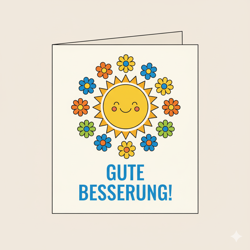 <p><strong>die Besserung = </strong>recovery!</p>