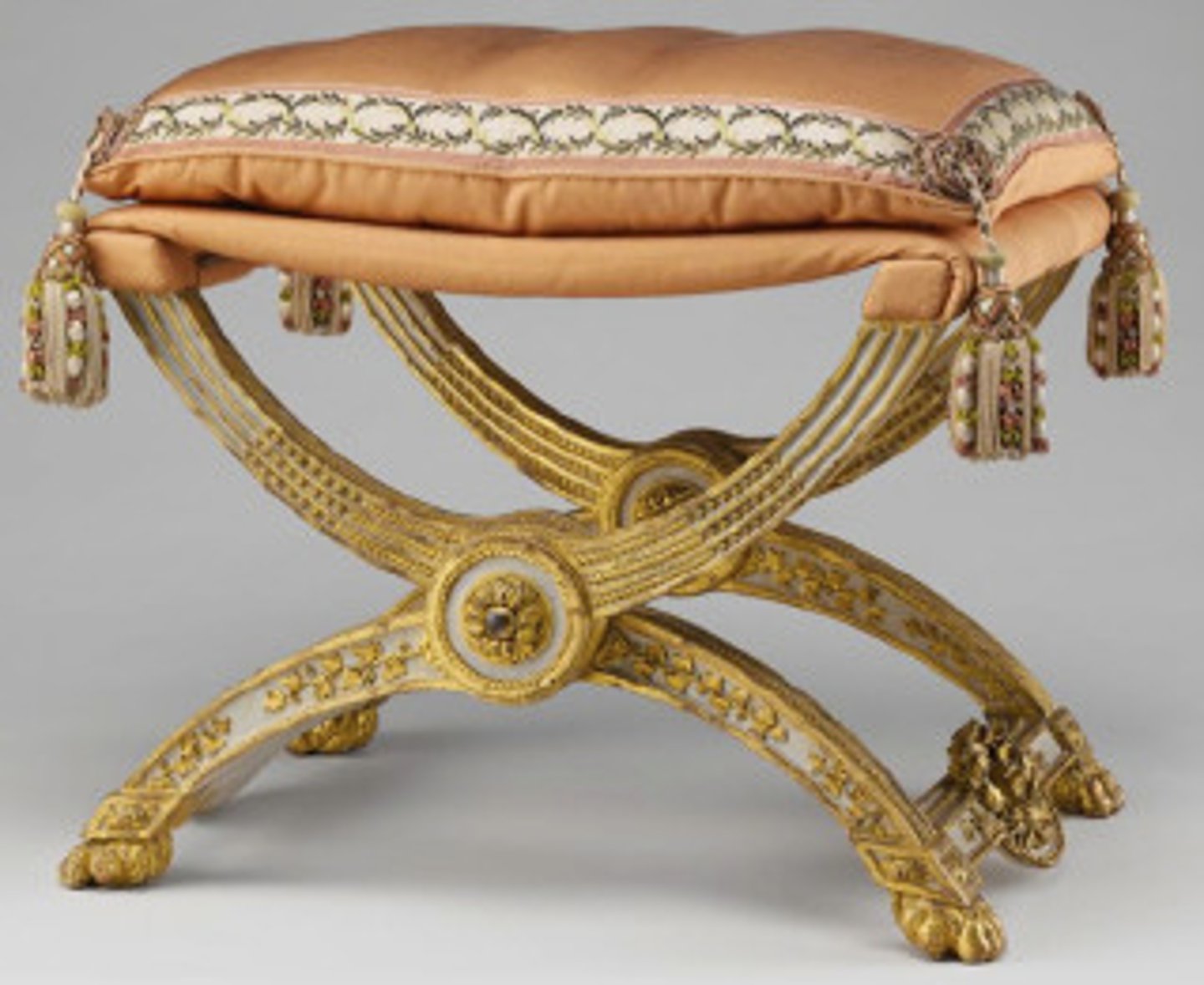 <p>Roman</p><p>First chair with cushion; x-shaped chair originally a folding stool.</p>