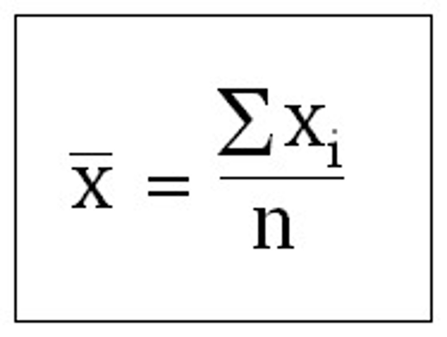 <p>Sum up all the individual elements of the variable and divide them by the number of elements</p>