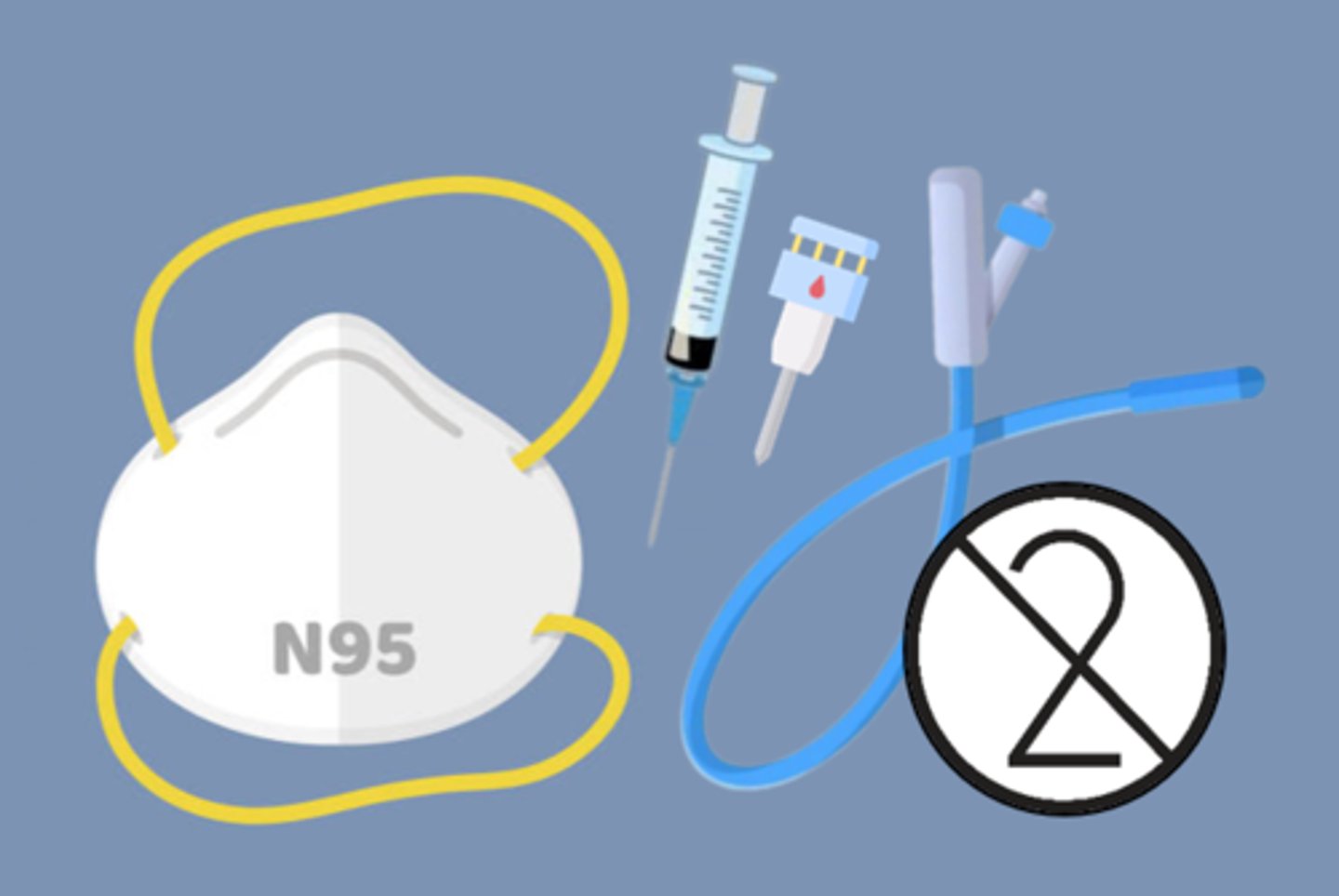 <p>a device intended for one use only (on a single patient during a single procedure) before it is discarded; it should not be reprocessed &amp; reused</p>