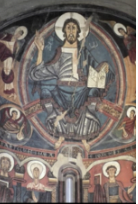 <p>Christ in Majesty, church of san climont, spain</p>