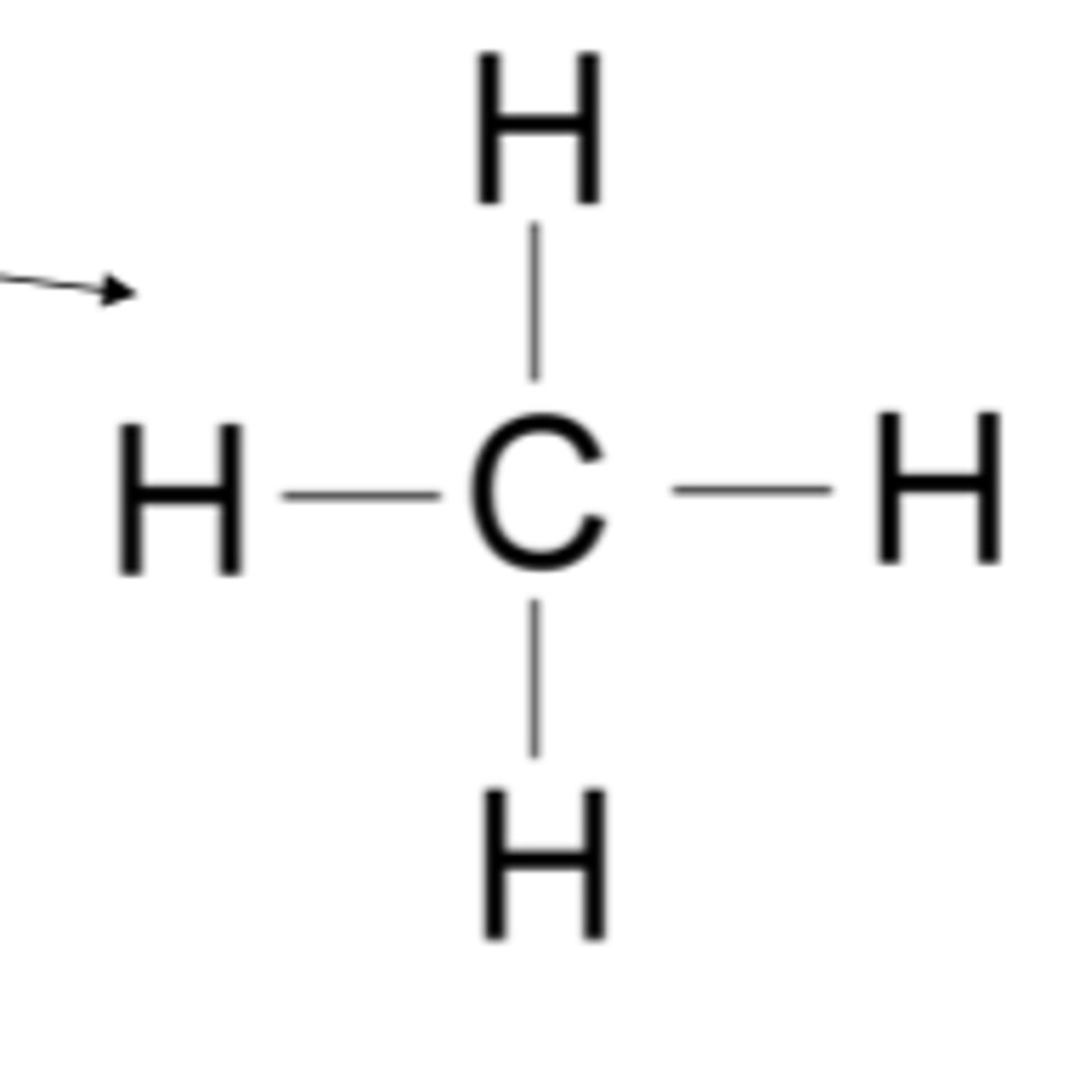 <p>A molecule branching off in four directions; carbon is an example of this, a quality allowing it to be extremely versatile</p>