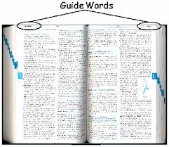<p><strong>Guide Words</strong></p>