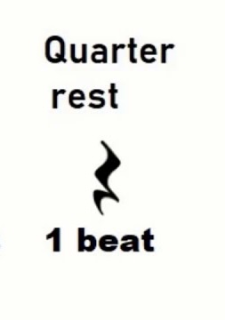 <p>Quarter rest - 1 beat</p>