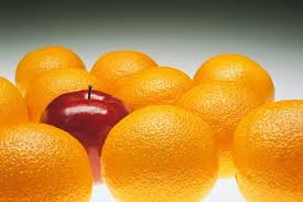 <p>Clearly different or <strong>separate and easy to recognize</strong>.</p>