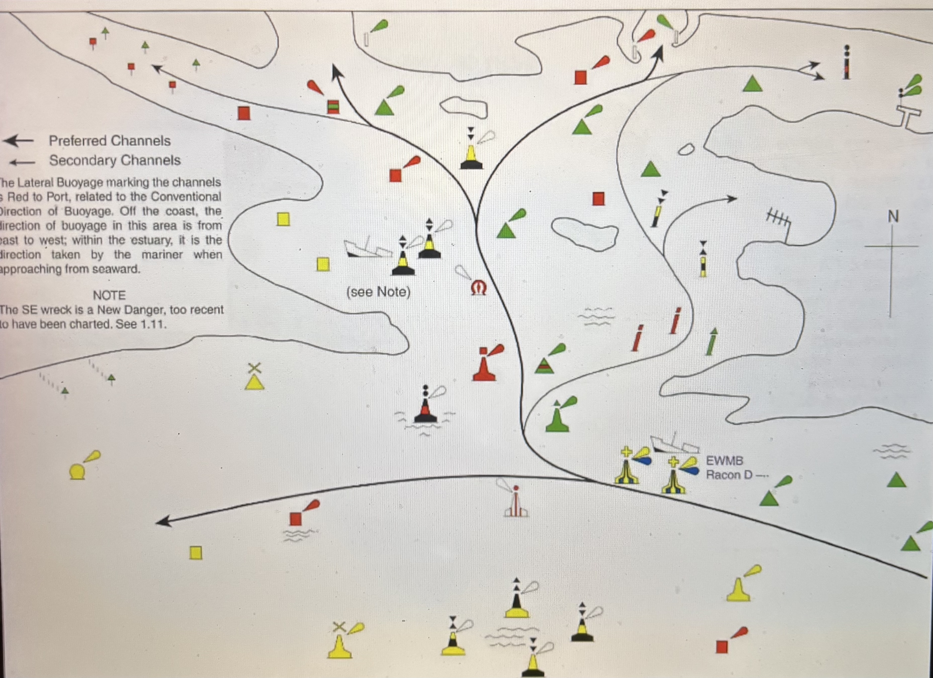 <p>Preferred channel markers</p><p>Shape and colour in relation to the region it is in?</p><p>Light sequence?</p><p>Retroreflector?</p>