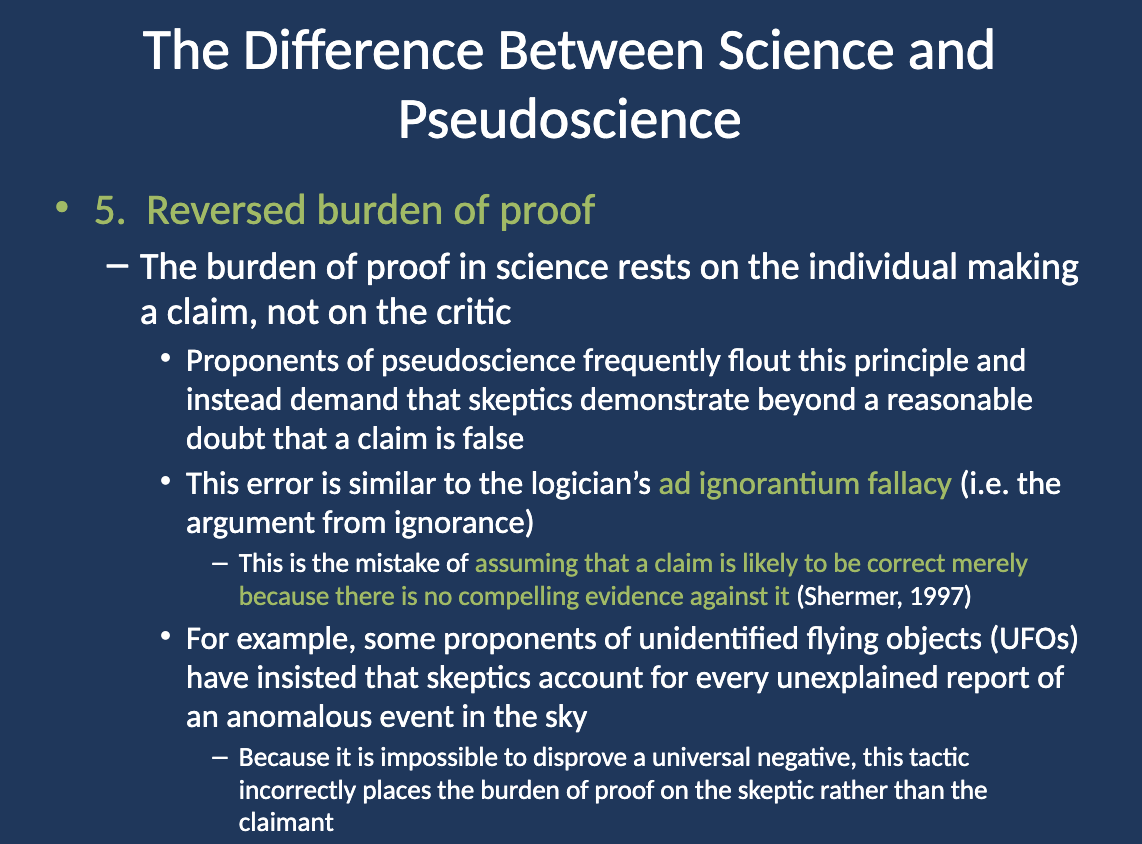 <p>The <strong>ad ignorantium fallacy</strong> is a logical mistake where someone argues that a <strong>claim is true because it has not been proven false</strong>. It assumes that lack of disproof equals proof of truth, which is an incorrect reasoning process.</p>