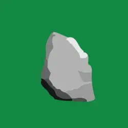 <p>rock, stone</p>