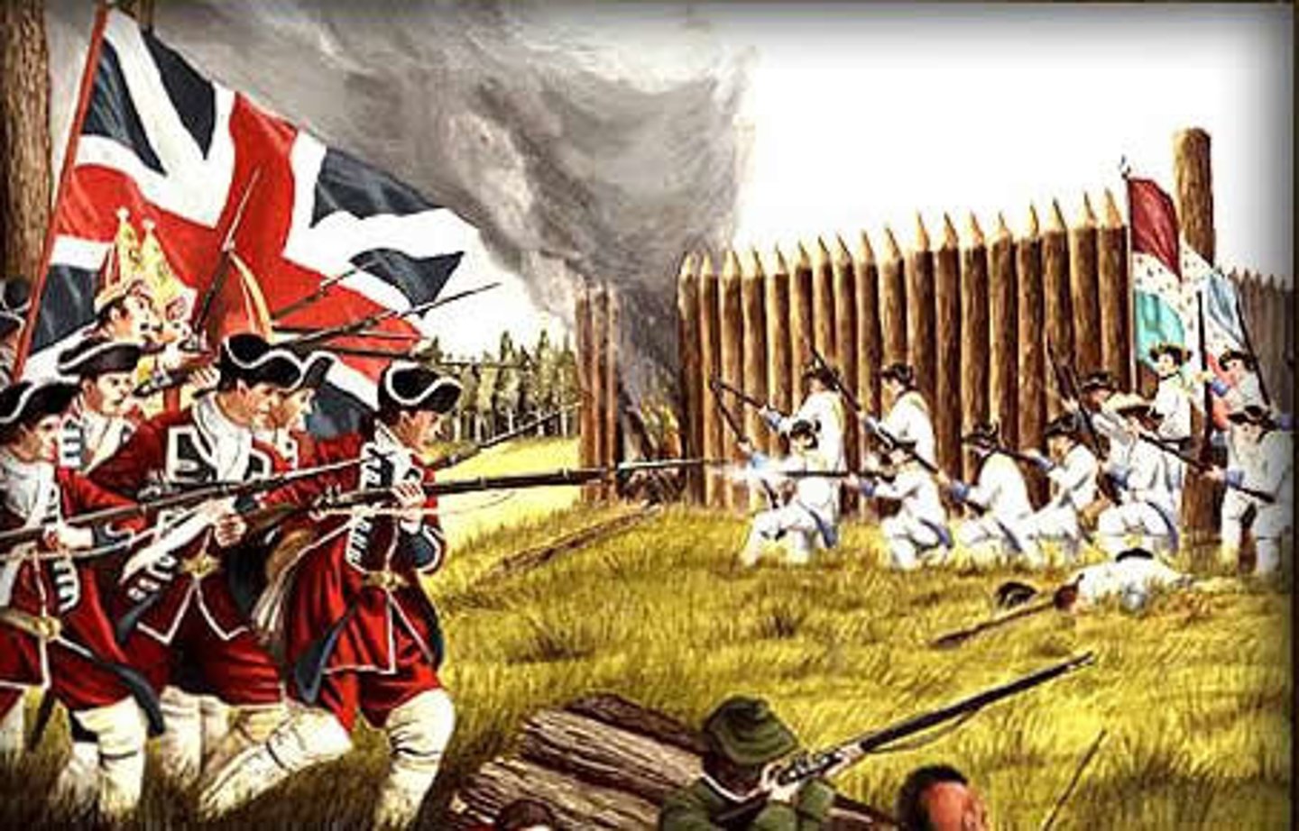 <p>Who: Britain &amp; colonists vs. France &amp; Natives</p><p>What: War over North America</p><p>Impact: British victory; debt → colonial taxes; tension</p>
