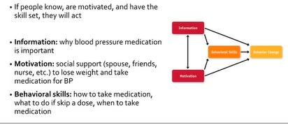 <p>Information motivation behavioral skills </p>