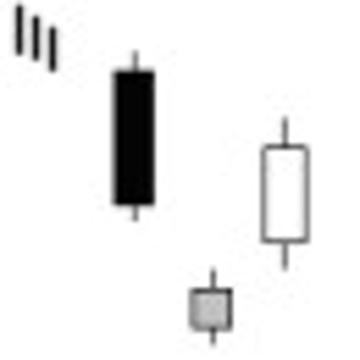 <p>A three day bullish reversal pattern consisting of three candlesticks - a long-bodied black candle extending the current downtrend, a short middle candle that gapped down on the open, and a long-bodied white candle that gapped up on the open and closed above the midpoint of the body of the first day</p>