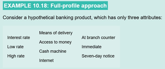 <p>Conjoint analysis </p>