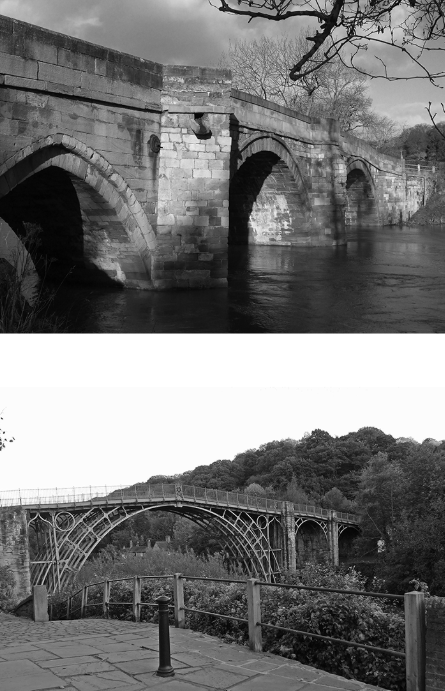 <p>Which of the following best explains how the diffusion of industrialization relates to the two images shown?</p>